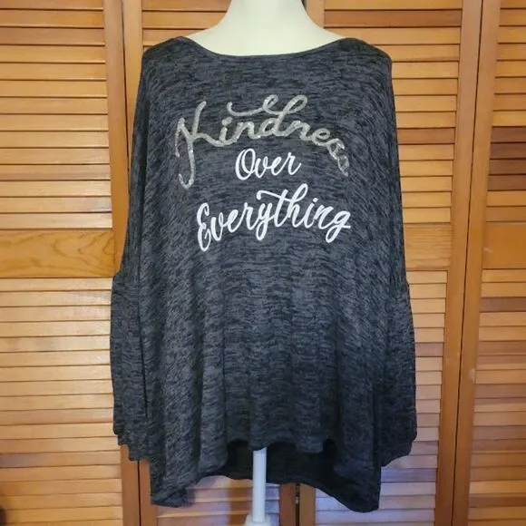 Cato Kindness Over Everything Top 26/28W top - Picture 1 of 7